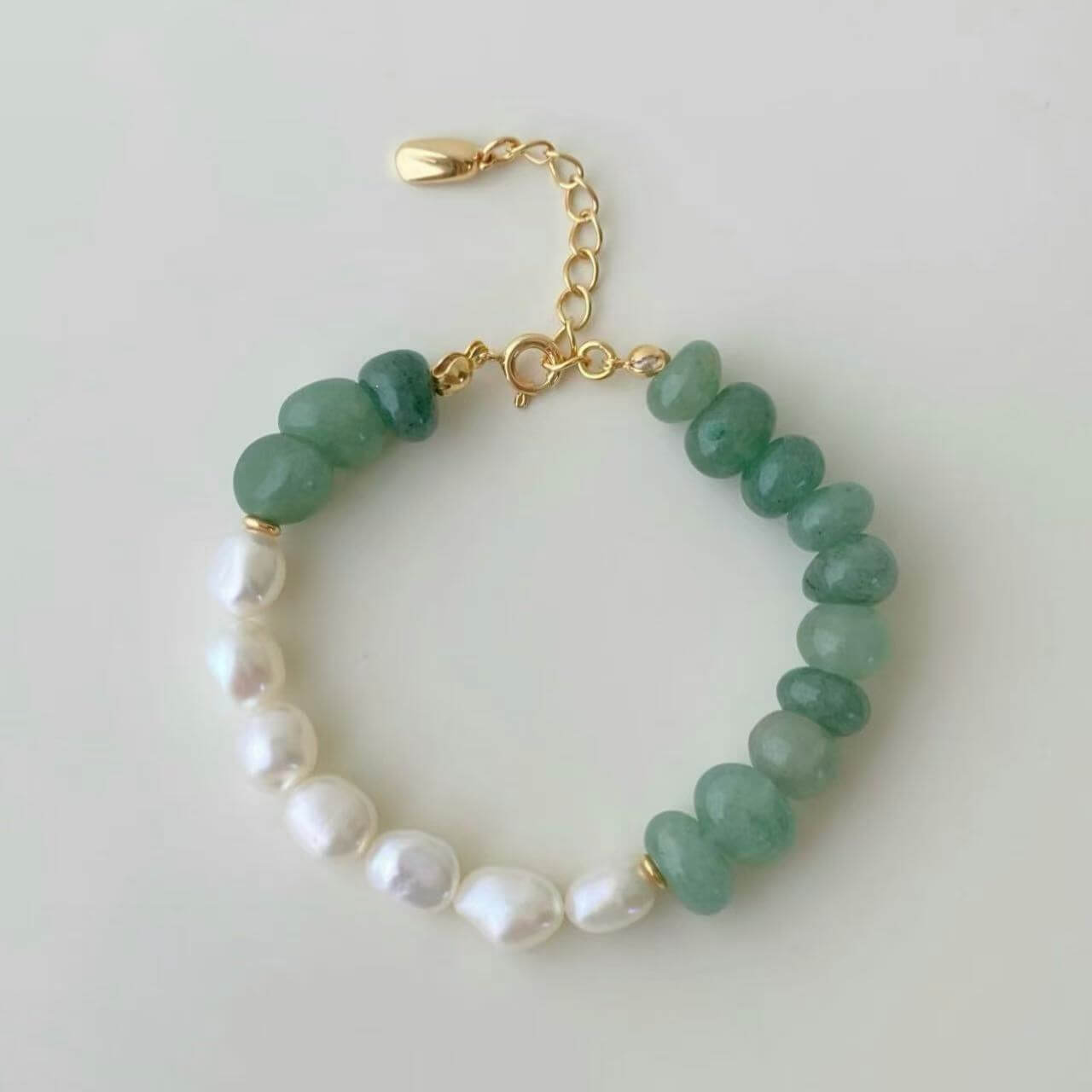 RXYjewelry Silver Vintage Style Natural Pearls Crysta Bracelet