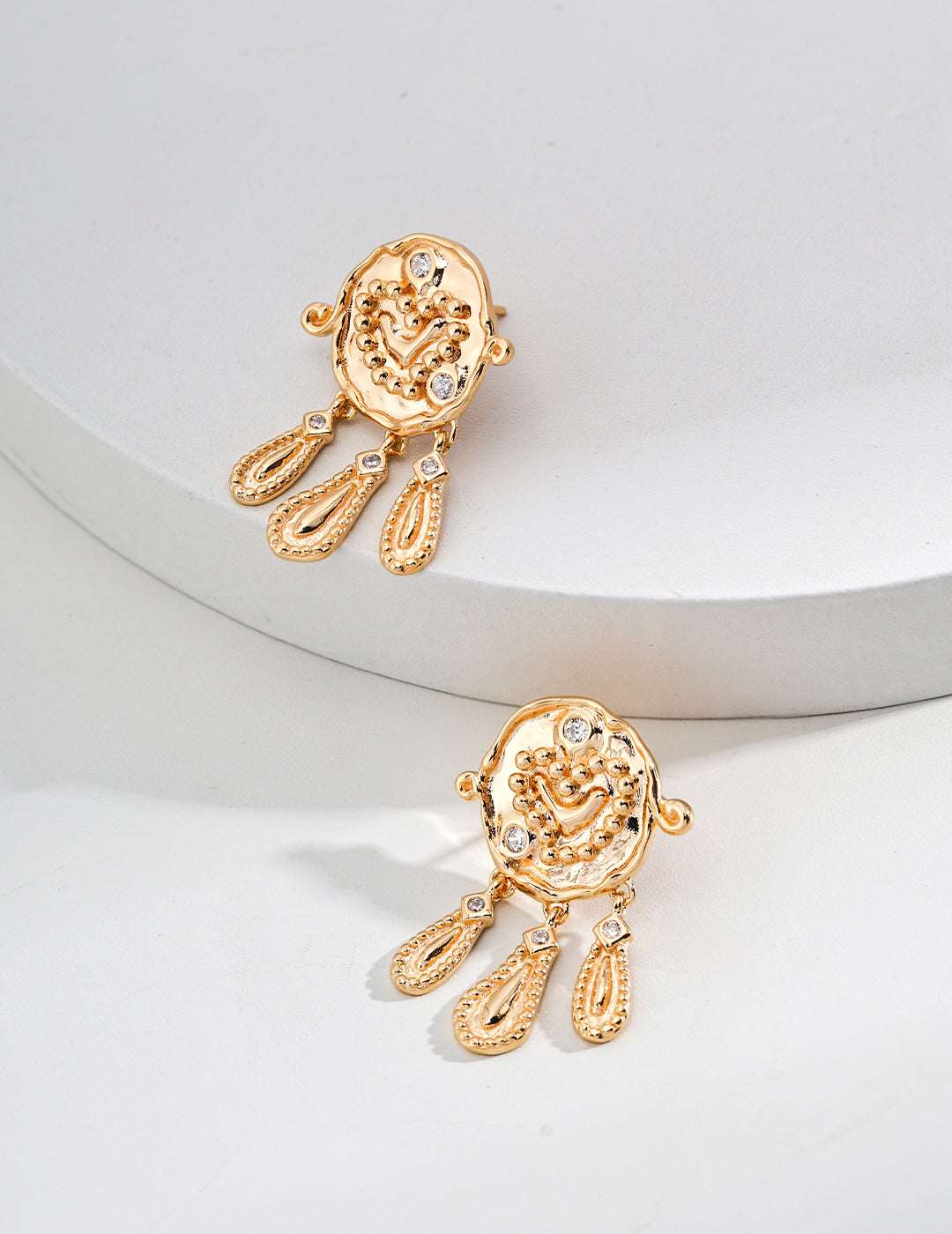 925Silver Vintage Cubic Zircon Earrings - RXYjewelry