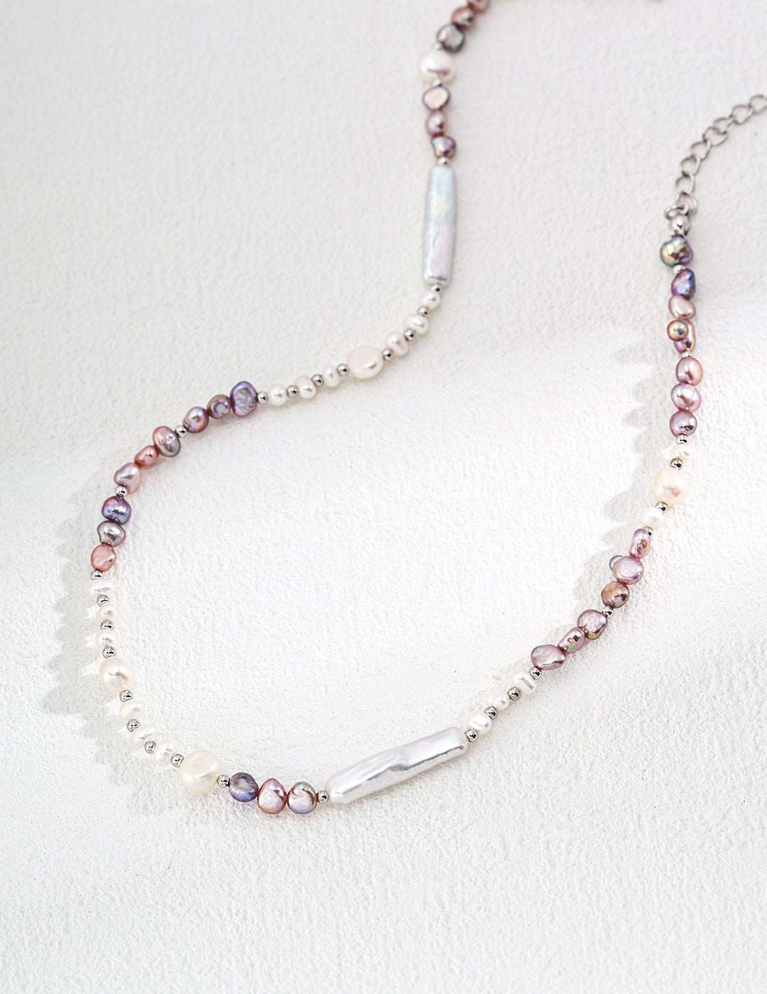 925 Silver Natural Pearl Necklace - RXYjewelry