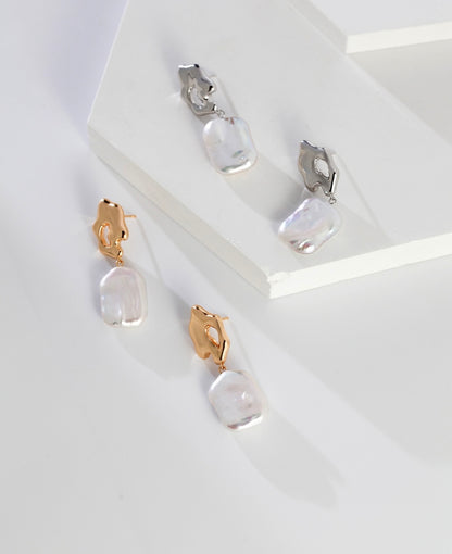 Baroque Pearl Earrings - RXYjewelry