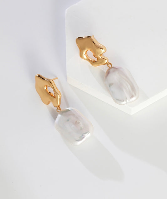 Baroque Pearl Earrings - RXYjewelry
