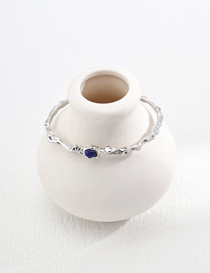 RXY Lapis Lazuli Sterling Silver Bracelet - RXYjewelry
