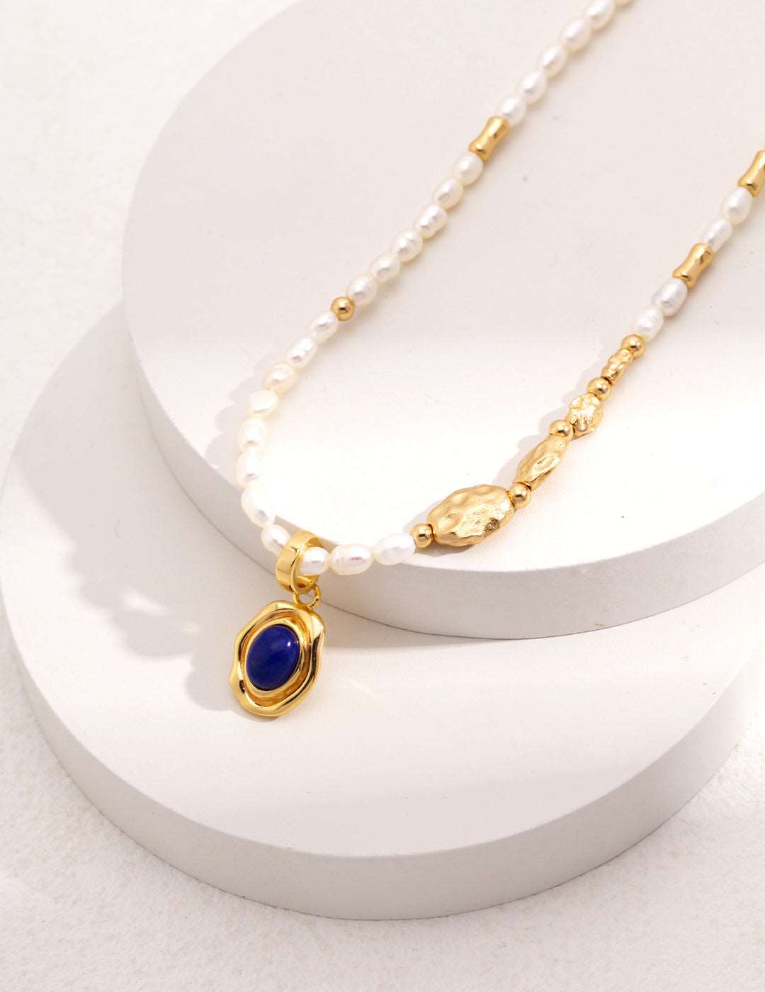 Lapis lazuli Silver Necklace - RXYjewelry