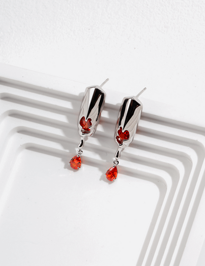 RXY Sterling Silver Zirconia Earrings - RXYjewelry