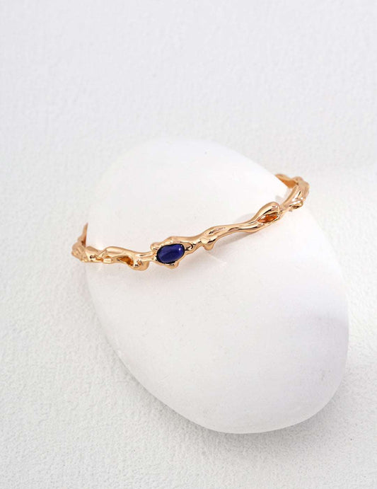 RXY Lapis Lazuli Sterling Silver Bracelet - RXYjewelry