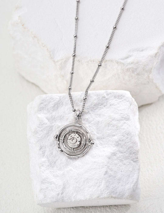 RXY S925 Silver Vintage Necklace “Eye of Providence” - RXYjewelry