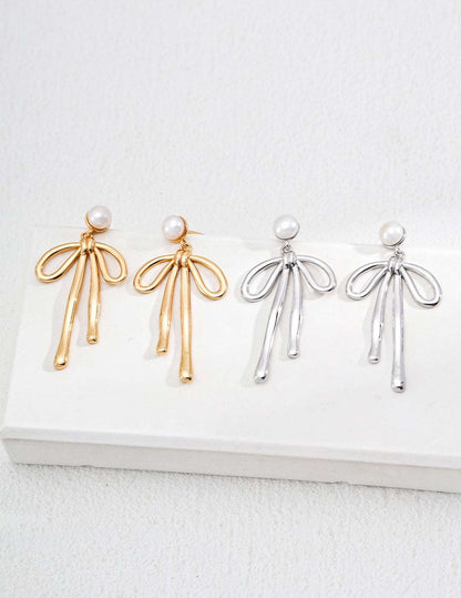 RXY S925 Silver Natural Pearl Earrings - RXYjewelry