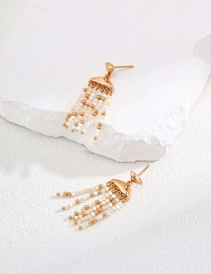RXY Sterling Silver Shell Earrings - RXYjewelry