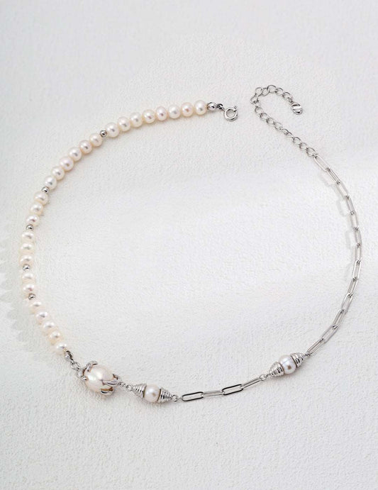 RXY S925 Silver Natural Pearl Necklace - RXYjewelry
