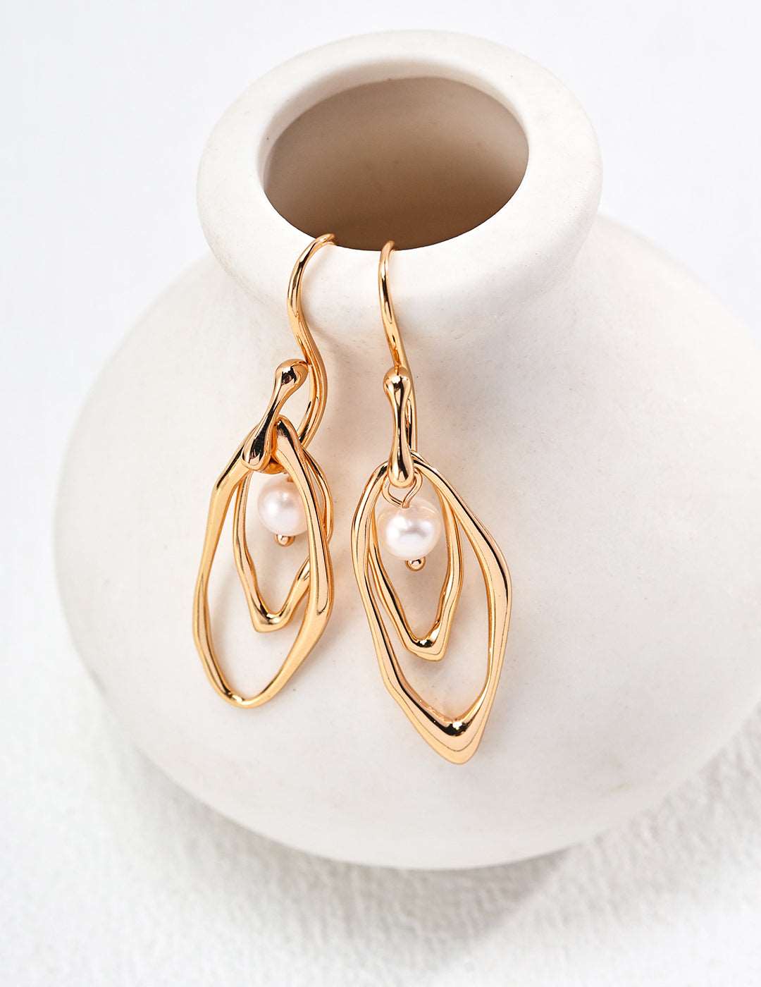S925 Silver Natural Pearl Earrings - RXYjewelry