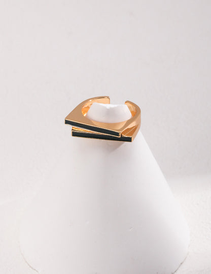 Sterling Silver Drip Glaze Ring RXYJEWEL - RXYjewelry