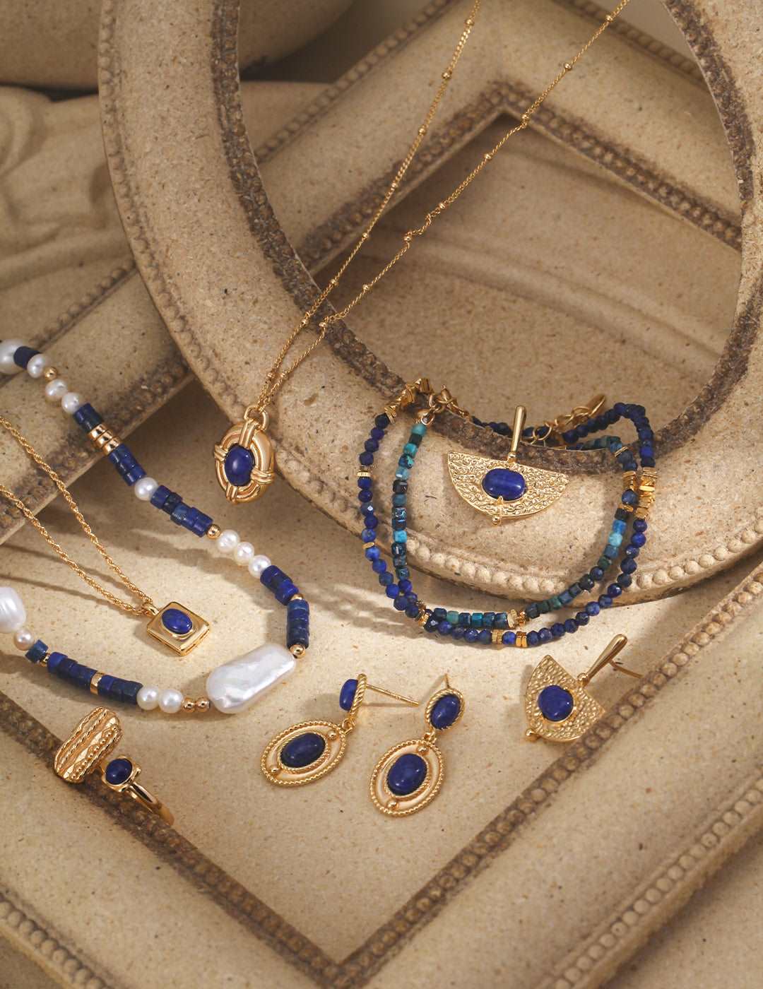 Lapis Lazuli jewel set RXY Jewelry - RXYjewelry