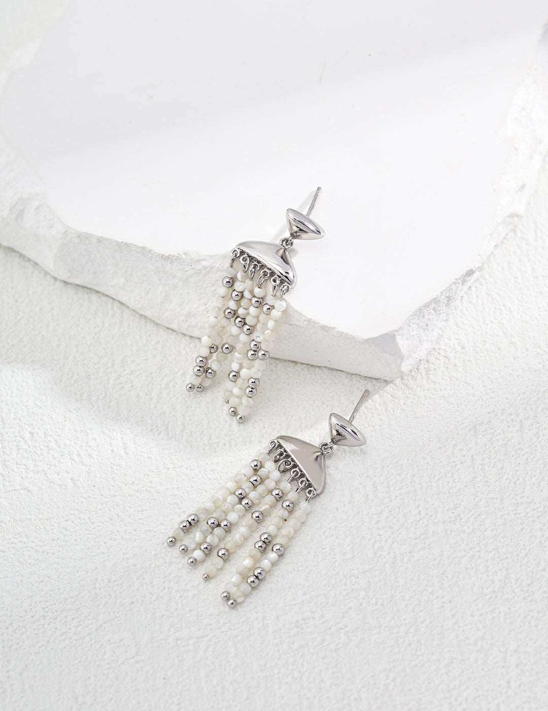 RXY Sterling Silver Shell Earrings - RXYjewelry