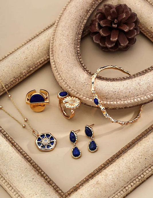 Lapis Lazuli Jewelry Set - RXYjewelry