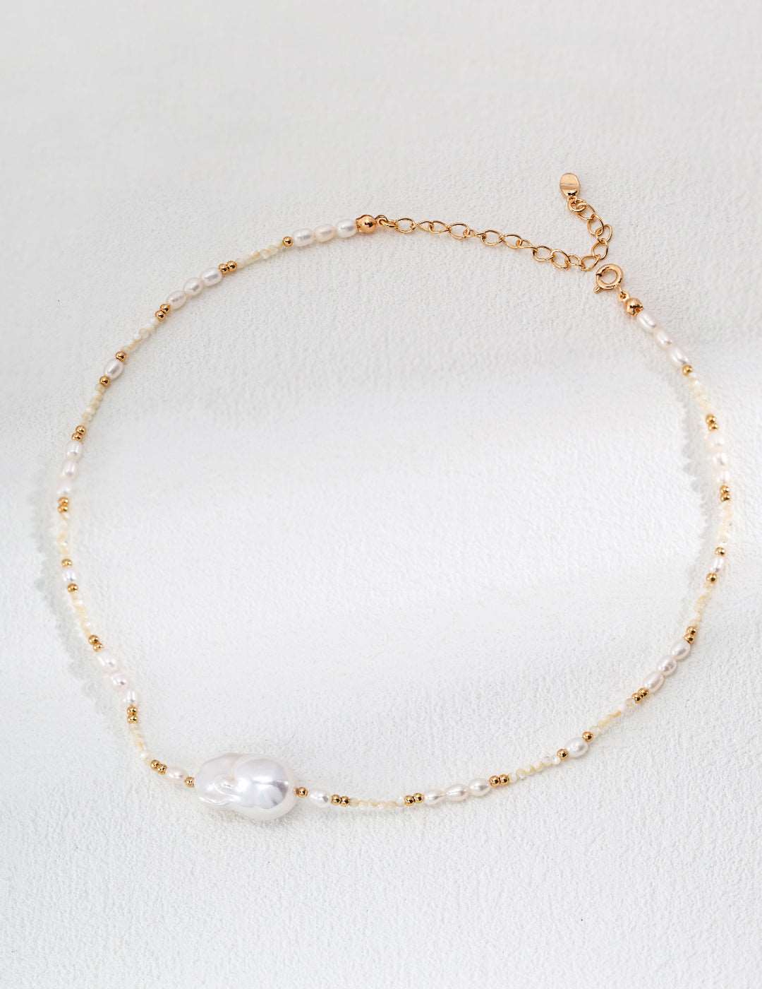 s925 Silver Natural Pearl&Shell Necklace - RXYjewelry