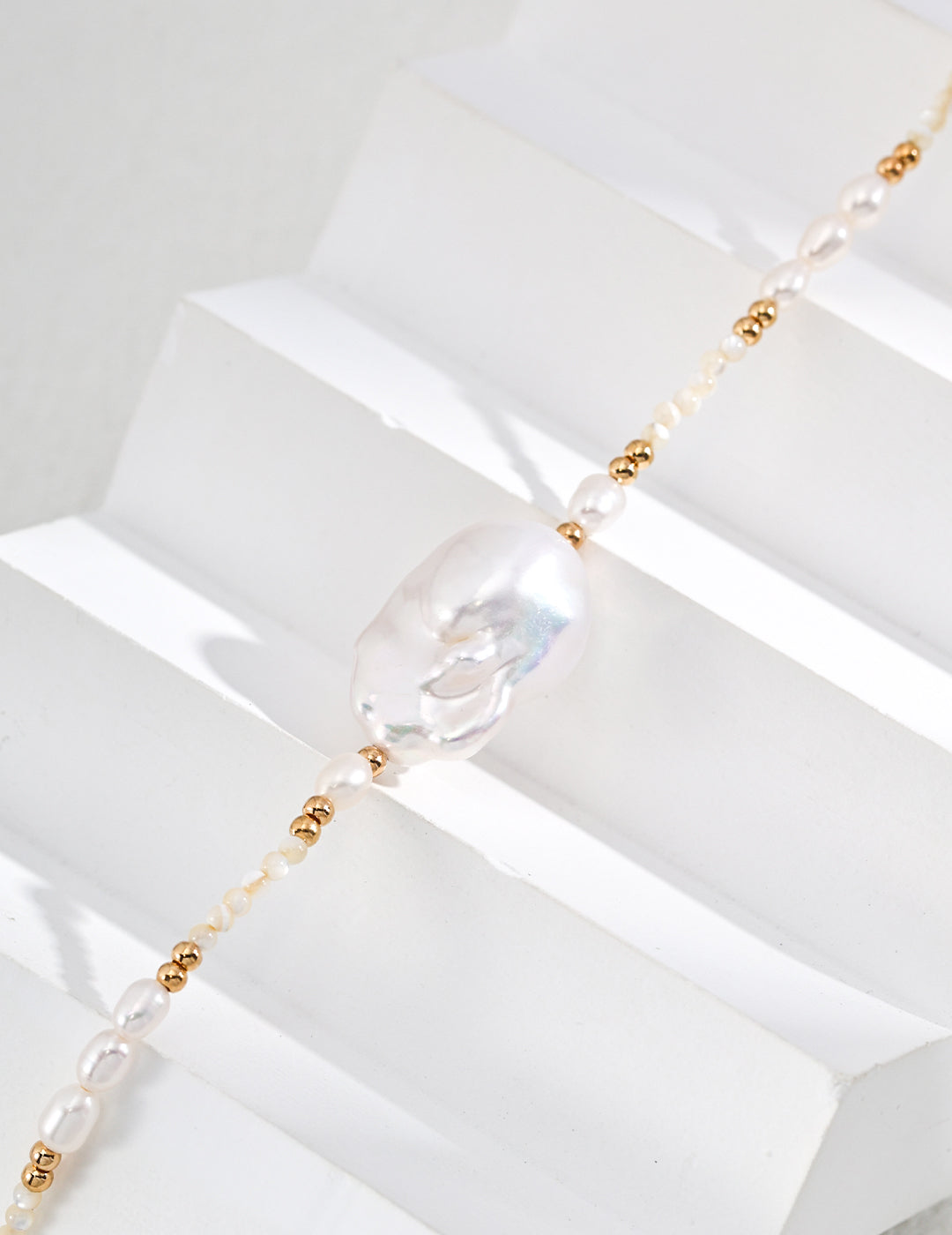 s925 Silver Natural Pearl&Shell Necklace - RXYjewelry