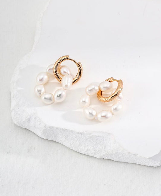Detachable Pearl Silver Earrings - RXYjewelry