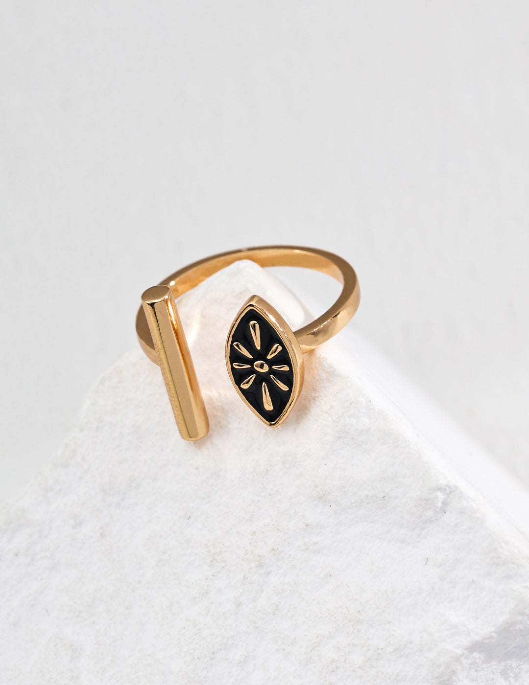 RXYjewelry Silver Drip Glaze Ring