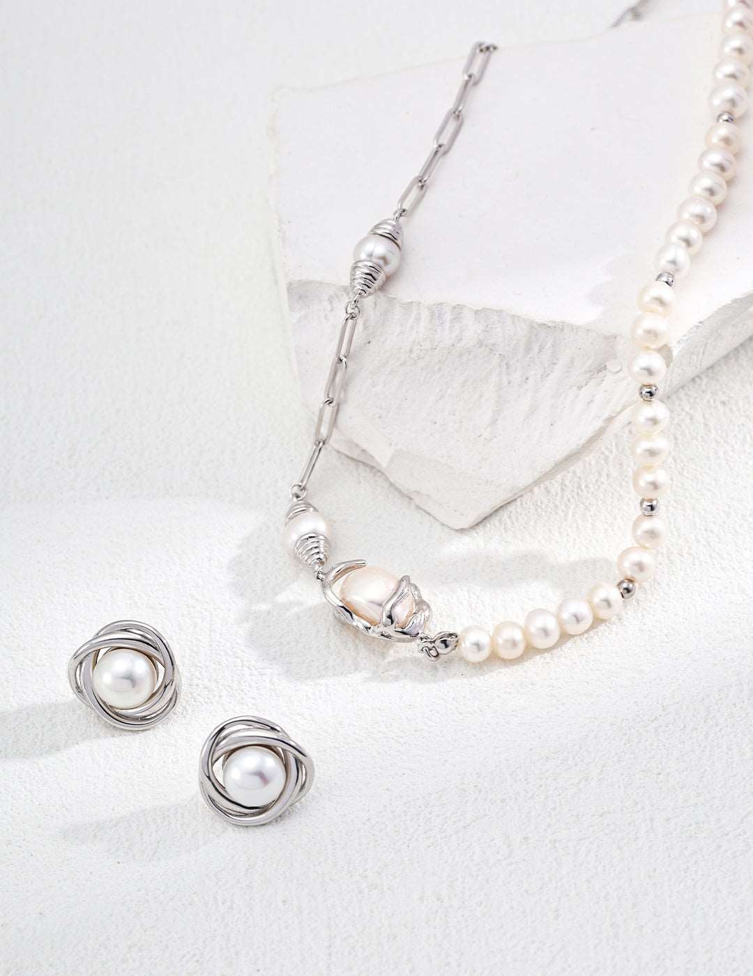 RXY S925 Silver Natural Pearl Earrings - RXYjewelry