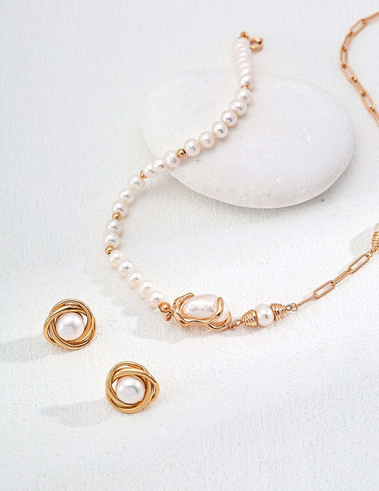 RXY S925 Silver Natural Pearl Earrings - RXYjewelry