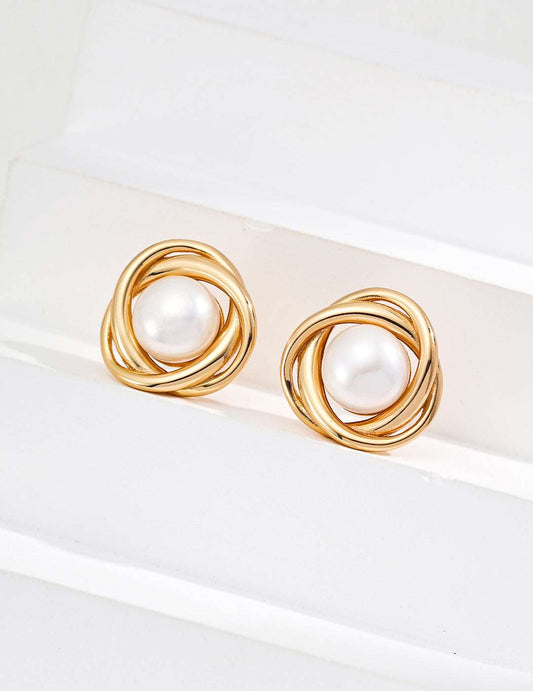 RXY S925 Silver Natural Pearl Earrings - RXYjewelry