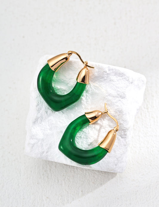 RXY Silver Amber-like Earrings - RXYjewelry