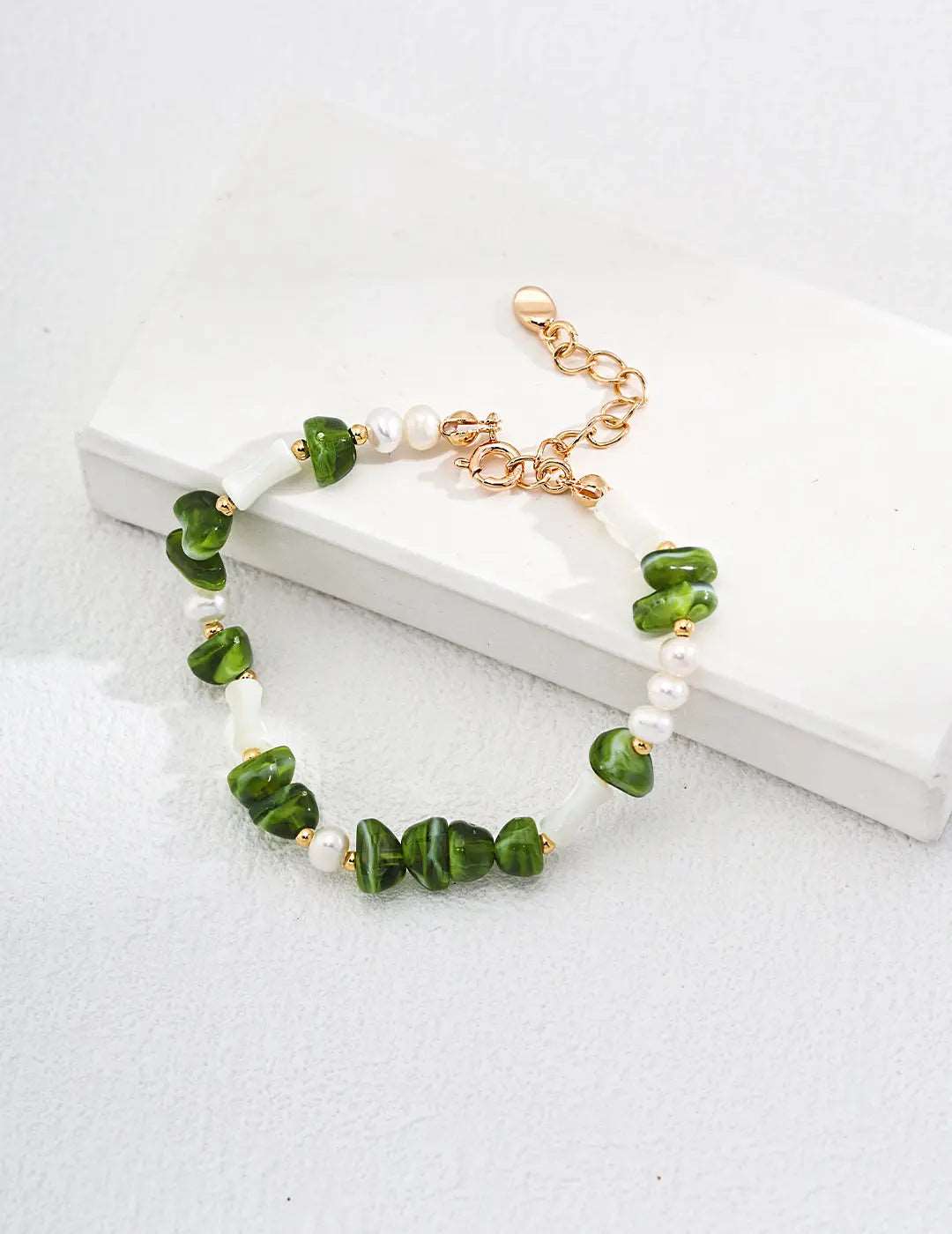 Gemstone and Pearl Beaded Bracelet - RXYjewelry