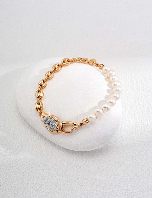 Natural Pearl Zircon Bracelet - RXYjewelry