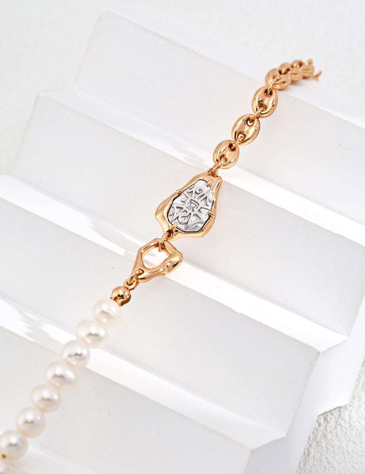 Natural Pearl Zircon Bracelet - RXYjewelry
