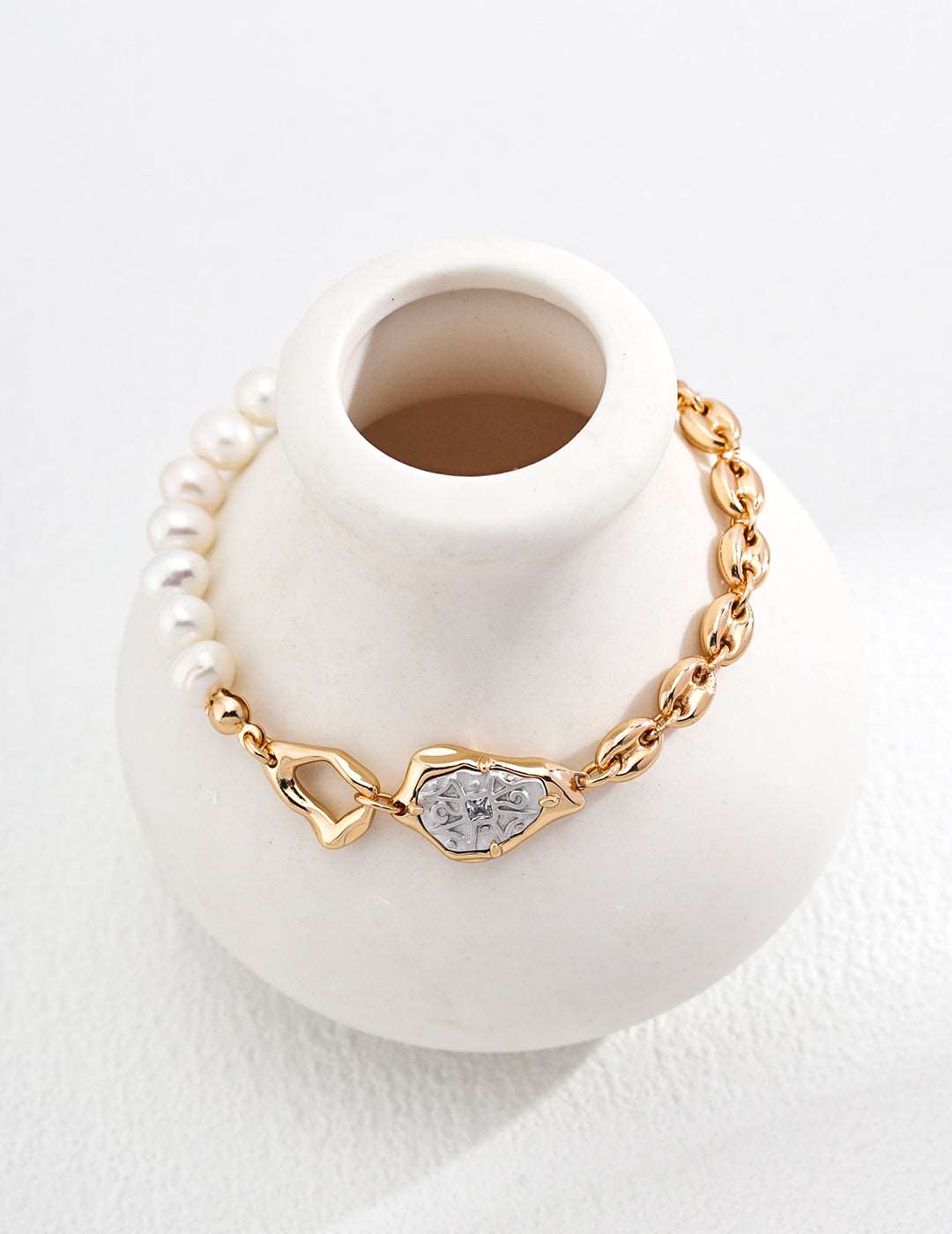 Natural Pearl Zircon Bracelet - RXYjewelry